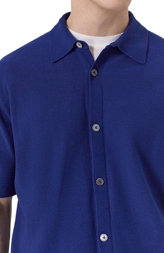 Хлопковая рубашка Van Laack SAFIR0S/S00301 Синий  SAFIR0S/S00301 Фото 5