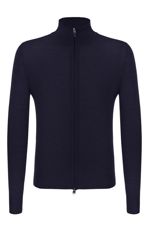 Шерстяной кардиган Canali C0022B/MK01149 Синий C0022B/MK01149