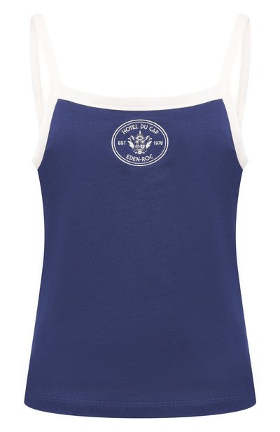 Женская хлопковая майка sporty &amp; rich x hotel du cap-eden-roc SPORTY AND RICH, арт. T007960666BL107_001