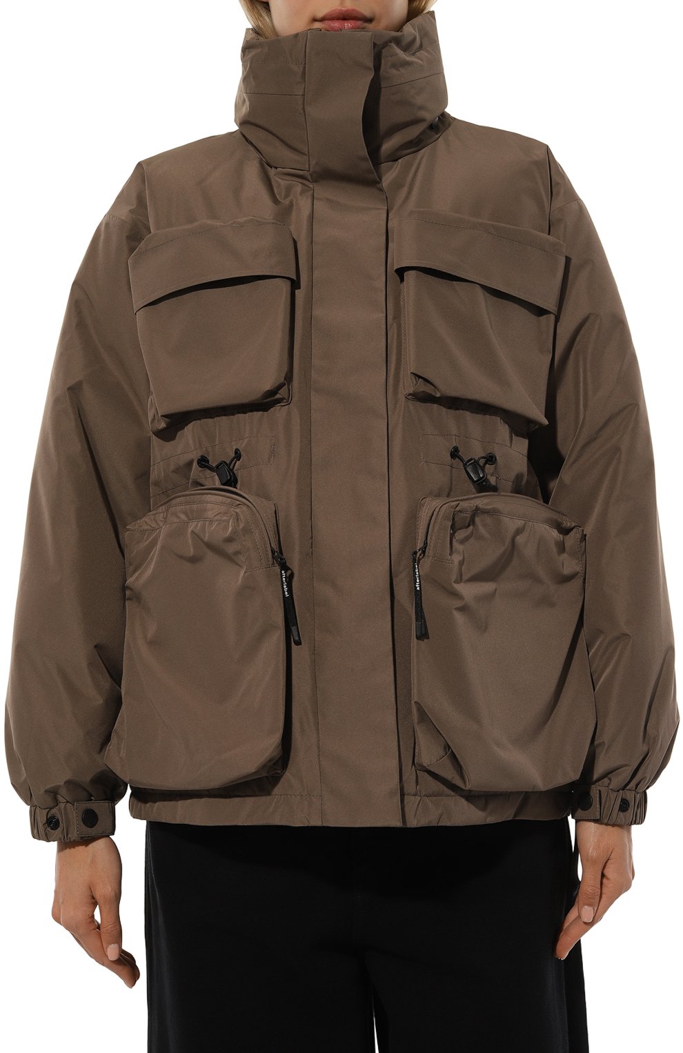 Пуховик AFTER LABEL коричневого цвета по цене 73650 руб., арт. MINT0/P048, фото 3 Пуховик AFTER LABEL, арт. MINT0/P048, фото 3