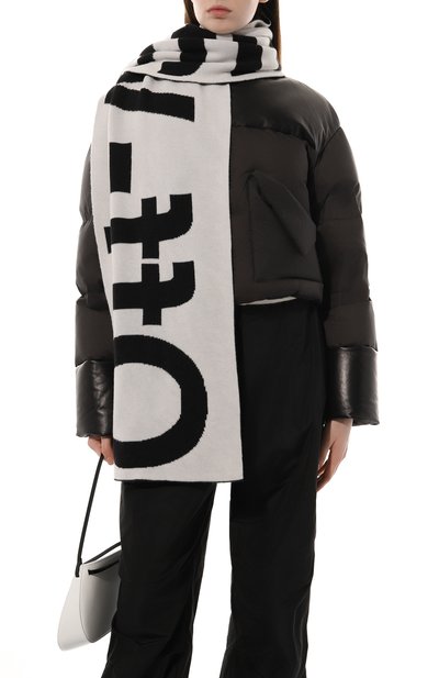 Шерстяной шарф OFF-WHITE, арт. OWMA017F22KNI0011001, фото 3
