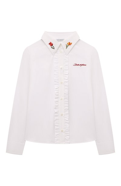 Хлопковая рубашка DOLCE & GABBANA, арт. L56S14/FU5WJ