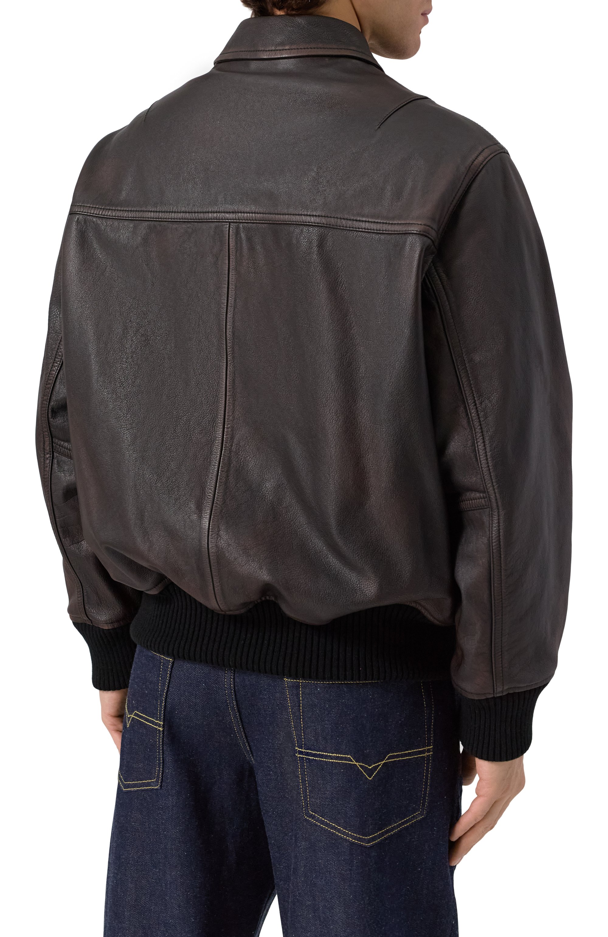 Кожаный бомбер HUGO, арт. 50541865, фото 4