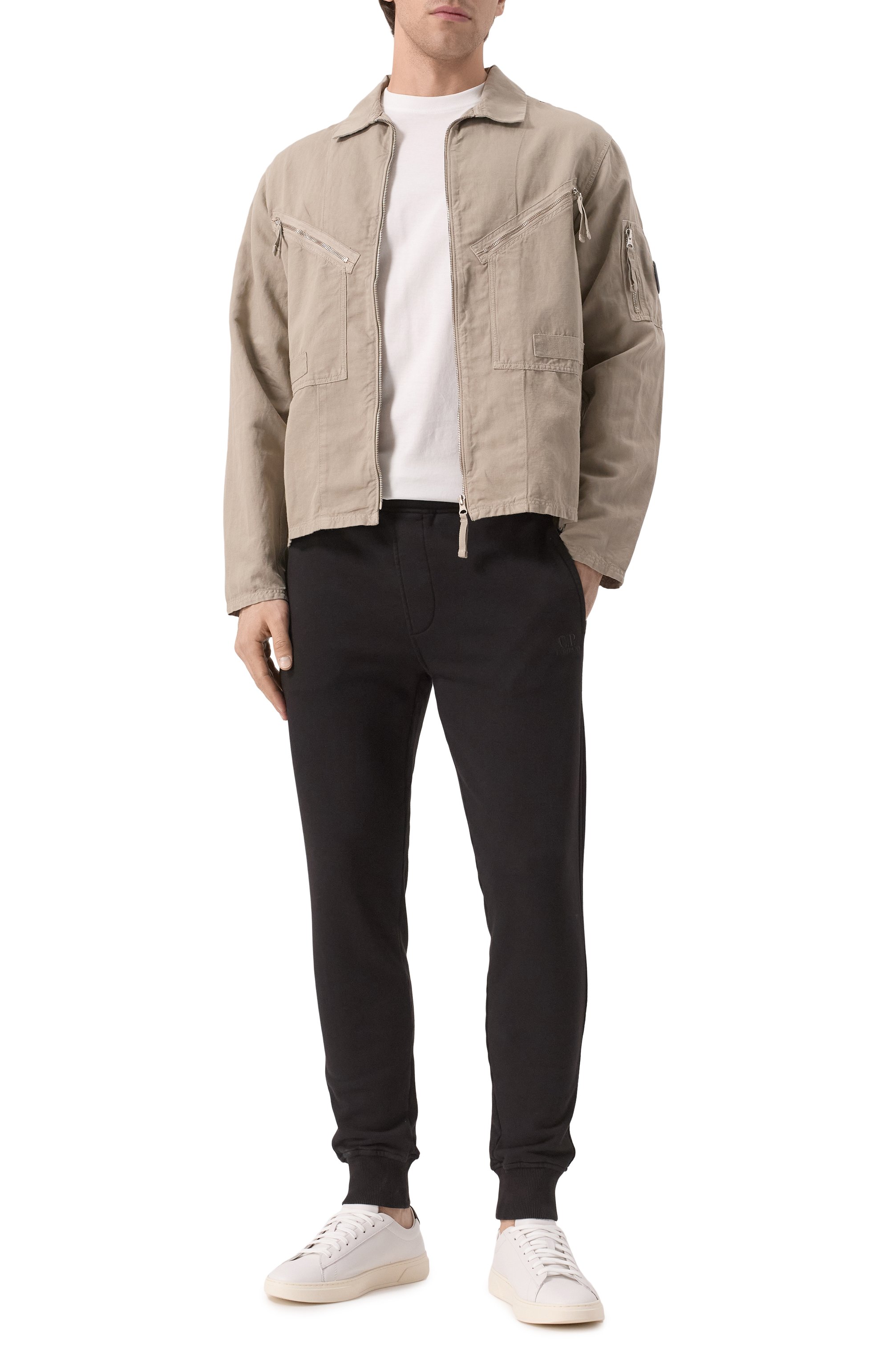 Хлопковые джоггеры C.P. COMPANY, арт. 18CMSP100B110044G, фото 2