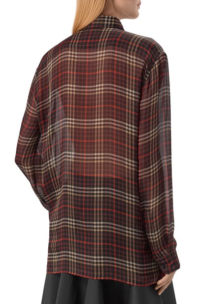 Шелковая блузка SAINT LAURENT, арт. 838125/Y3H84, фото 4