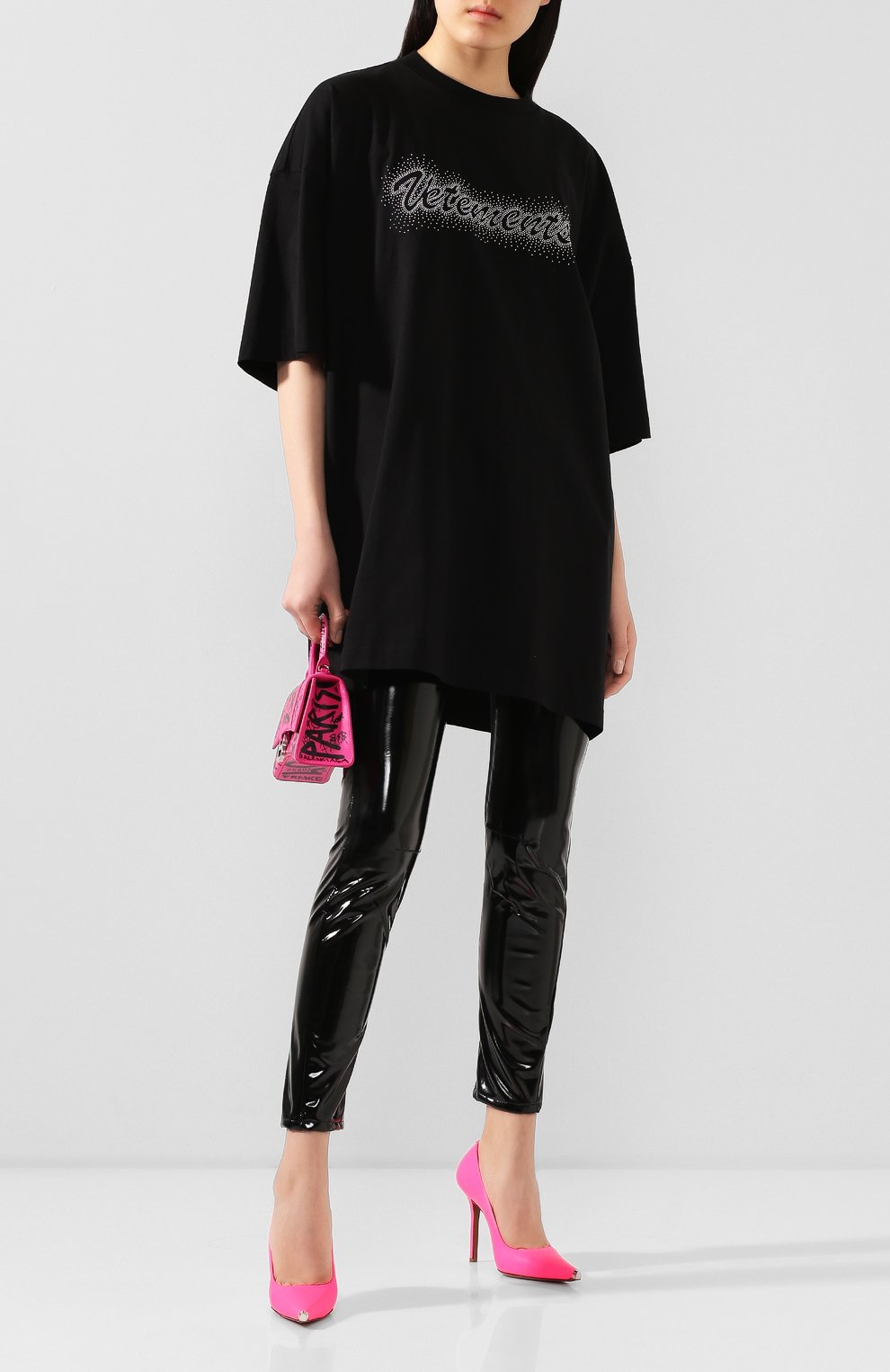 Хлопковая футболка VETEMENTS, арт. SS20TR420 1612/W/BLACK, фото 2