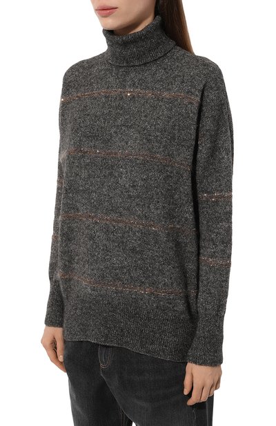 Свитер из шерсти и хлопка BRUNELLO CUCINELLI, арт. MSP71BP411, фото 3