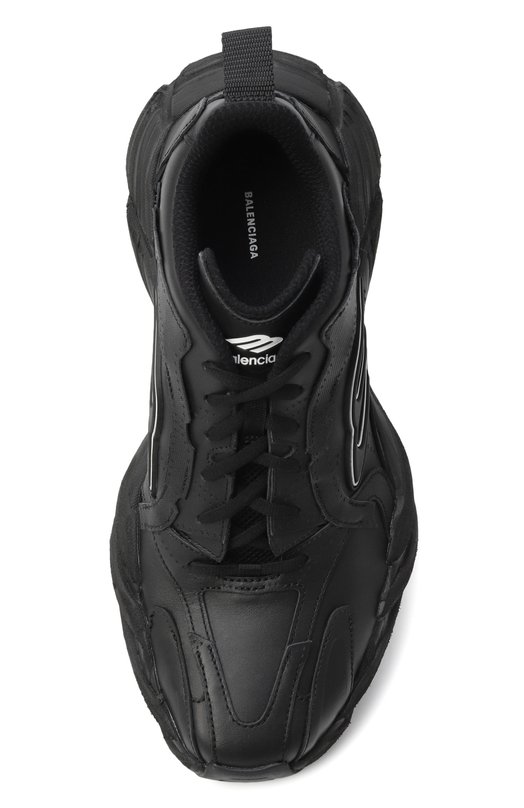 Кожаные кроссовки Monday Balenciaga 825417/WDTSC Чёрный  825417/WDTSC Фото 6