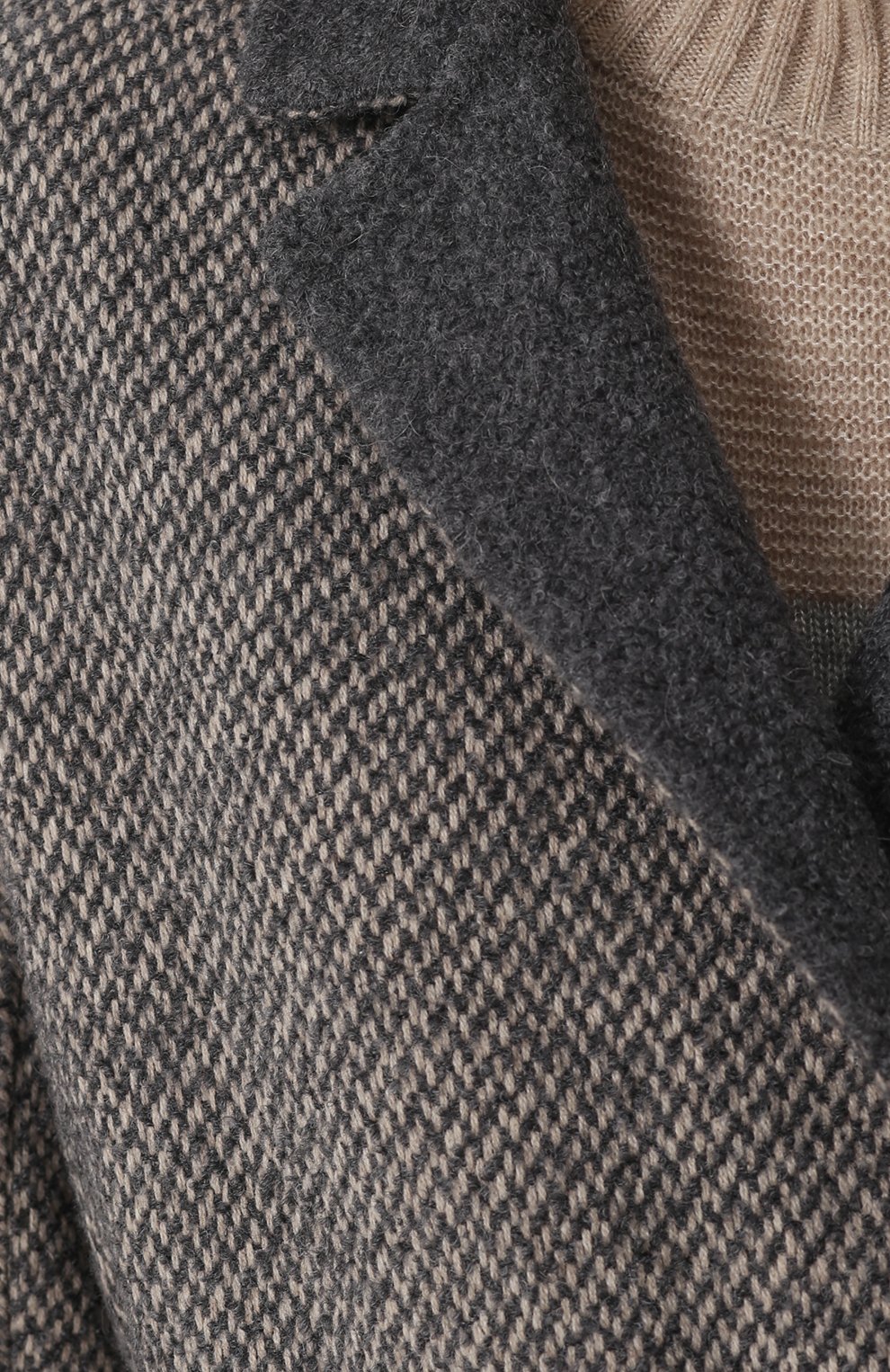 Шерстяное пальто с кожаным поясом LORO PIANA, арт. FAG3295, фото 5