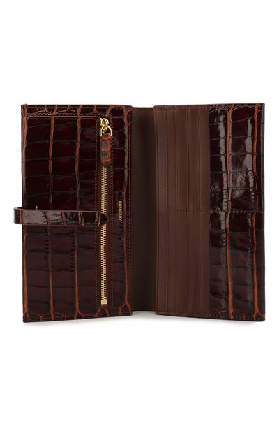 Кожаный кошелек BURBERRY коричневого цвета по цене 79950 руб., арт. 8025288, фото 3 Кожаный кошелек BURBERRY, арт. 8025288, фото 3