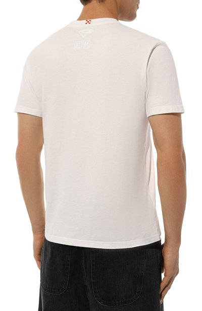 Хлопковая футболка MC2 SAINT BARTH белого цвета по цене 9550 руб., арт. STBM ARN0TT/ARN0001/MAYP57, фото 4 Хлопковая футболка MC2 SAINT BARTH, арт. STBM ARN0TT/ARN0001/MAYP57, фото 4