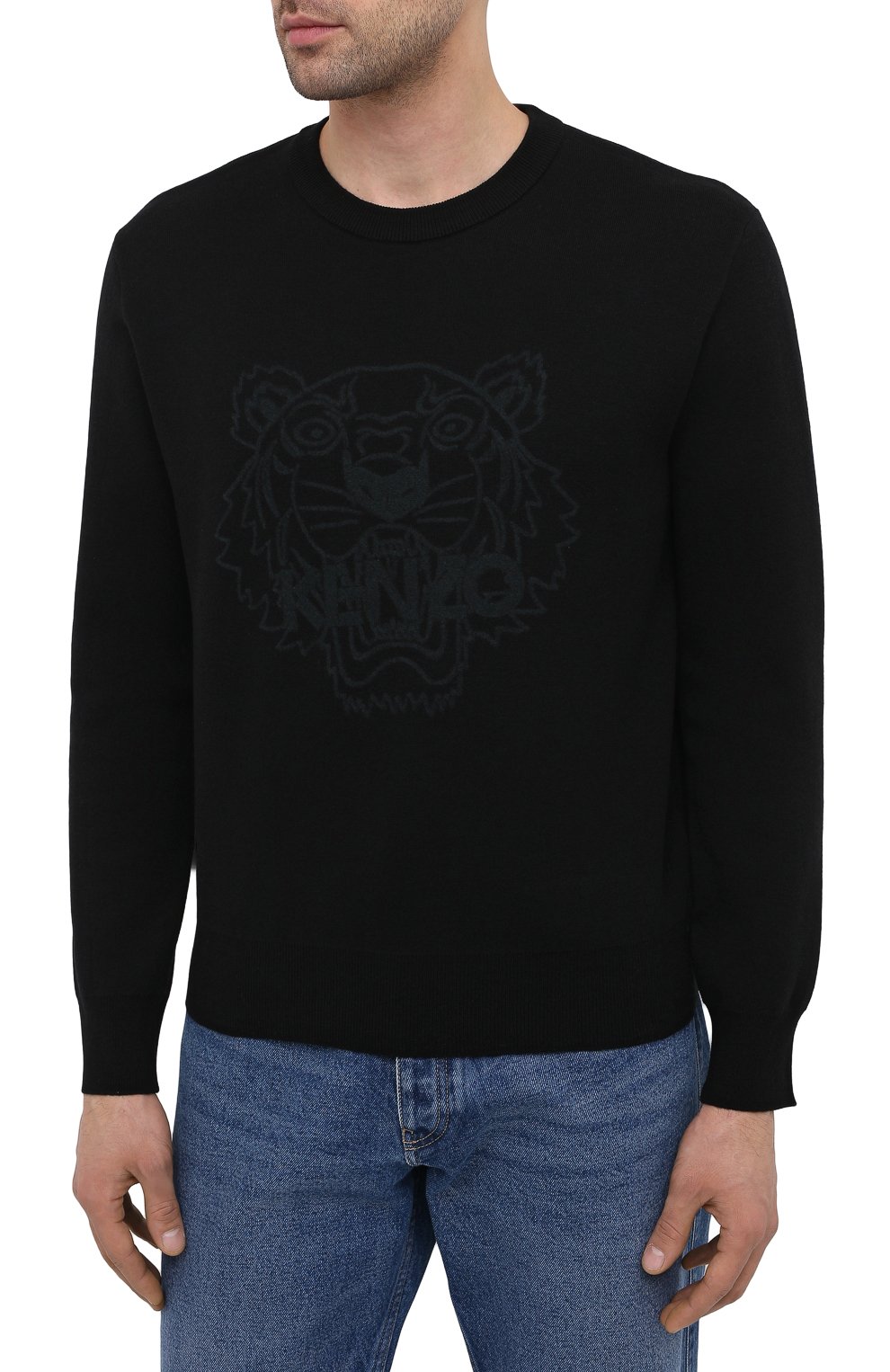 Джемпер из шерсти и хлопка KENZO, арт. FA65PU5303XA, фото 3