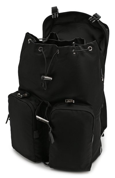 Текстильный рюкзак с внешними карманами PRADA, арт. 2VZ019-973-F0002-OOO, фото 4