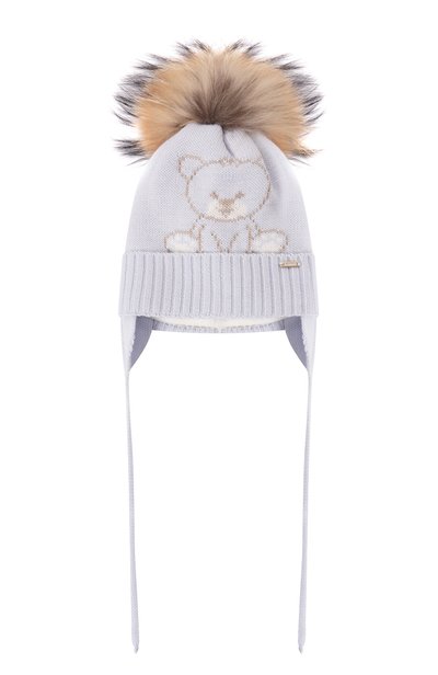 Шерстяная шапка IL TRENINO, арт. 26-663/N/F0DERA FLEECE+0RECCHI+P0MP0N MURMASKY
