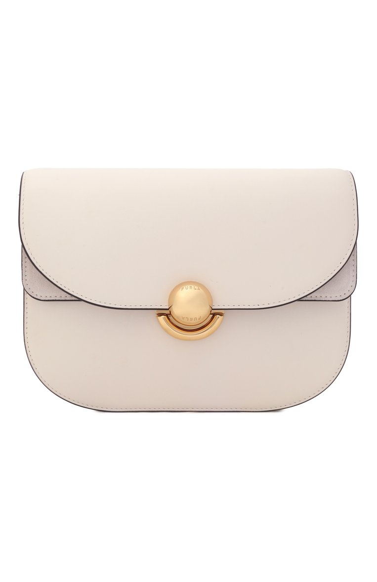 Женская сумка furla sfera small FURLA кремового цвета, арт. WB01355/BX0428 | Фото 1 (Материал: Натуральная кожа; Ремень/цепочка: На ремешке; Размер: small)
