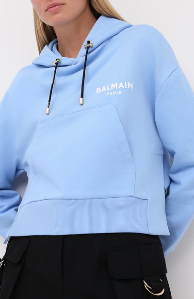 Хлопковое худи BALMAIN, арт. UF13792/I383, фото 3