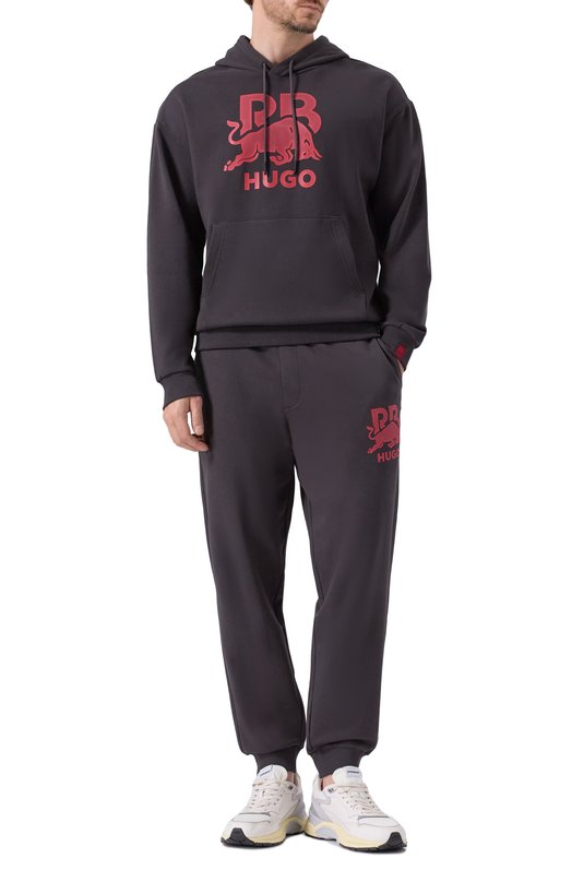 Хлопковое худи HUGO x RB HUGO 50549313 Серый  50549313 Фото 2