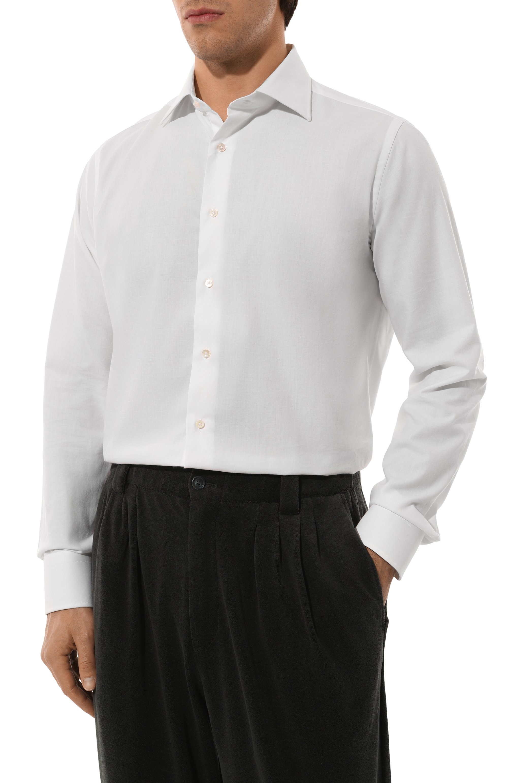 Сорочка из хлопка и кашеми ра CANALI, арт. CCL7018/GD03310, фото 3