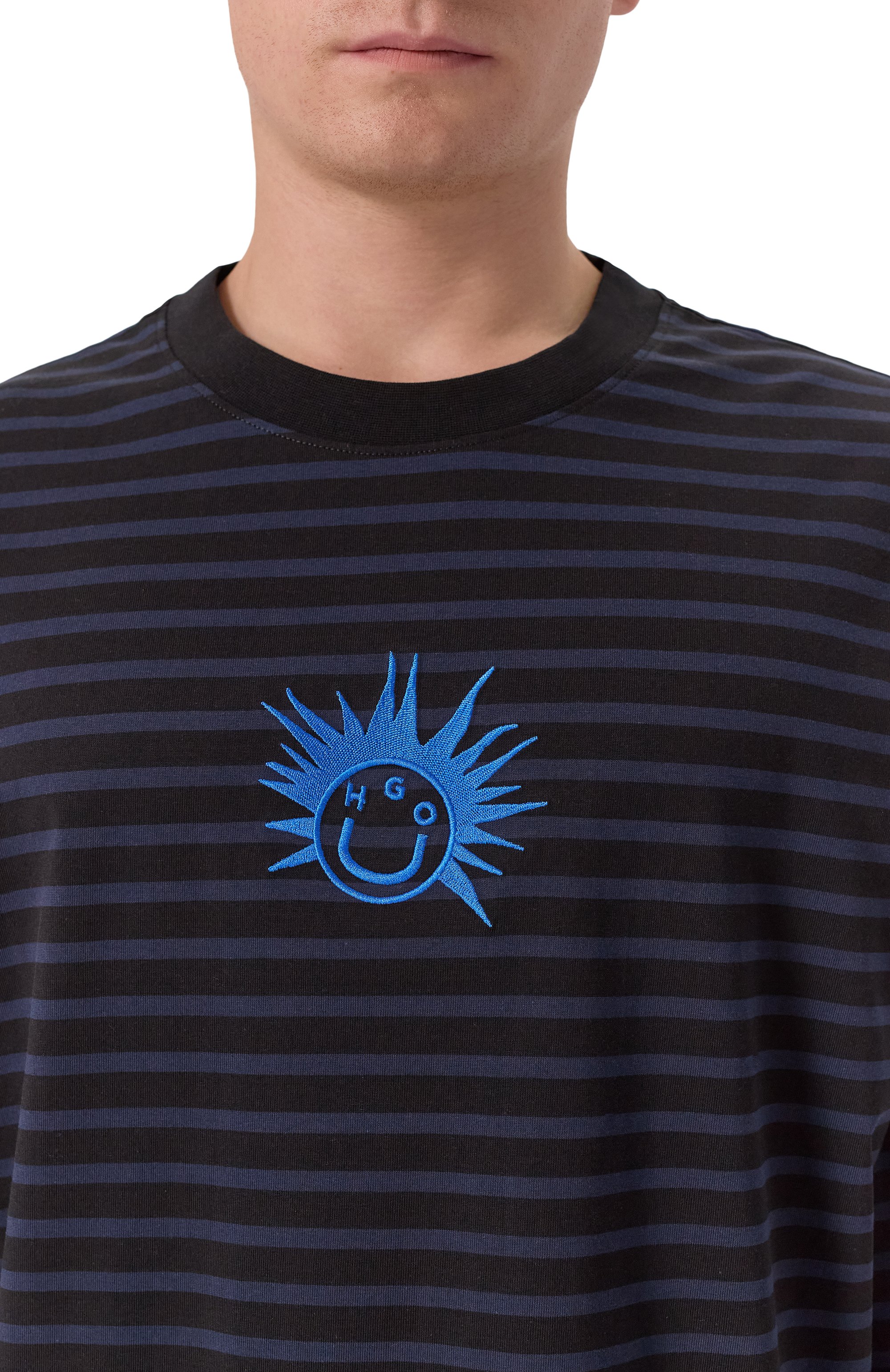 Хлопковый лонгслив HUGO BLUE, арт. 50543919, фото 5