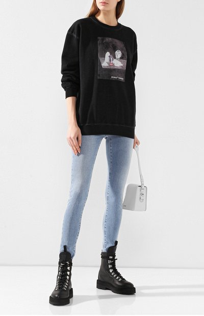 Хлопковый свитшот OFF-WHITE, арт. 0WBA026F19F300551001, фото 2