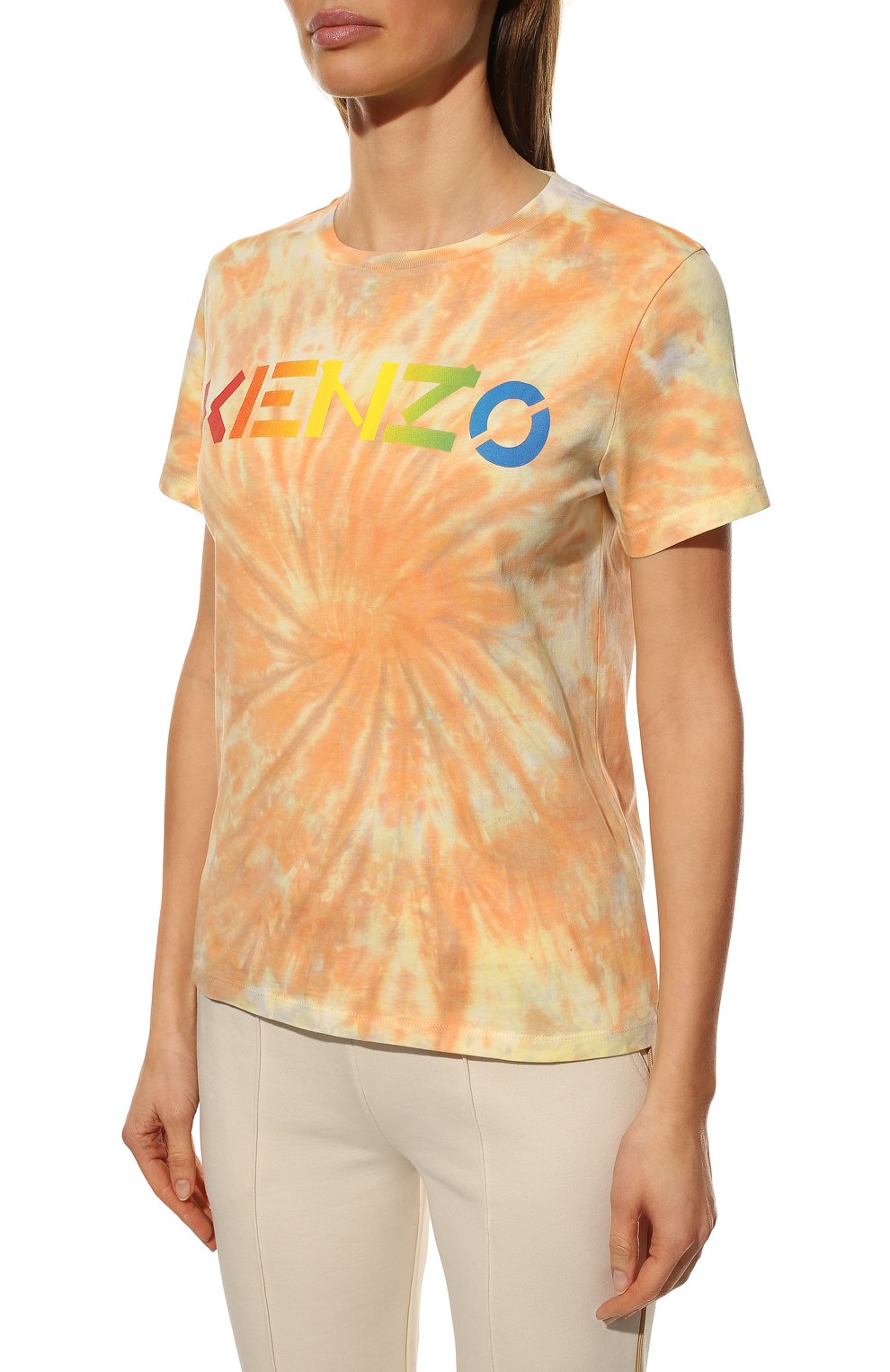Хлопковая футболка KENZO, арт. FC52TS8544SA, фото 3
