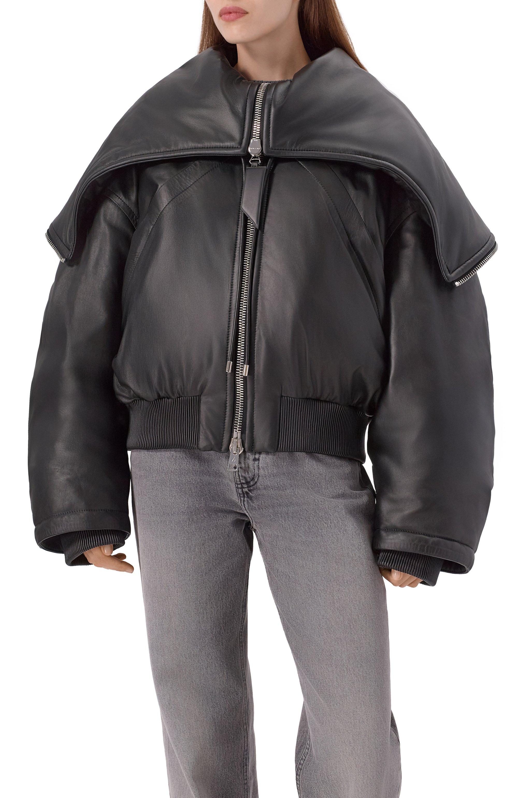 Утепленный бомбер THE ATTICO, арт. 247WCB62/L054, фото 3