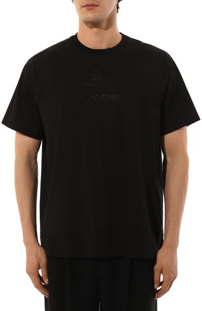 Хлопковая футболка BURBERRY, арт. 8084780, фото 3