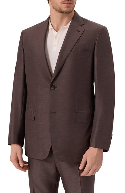 Костюм из шерсти и шелка BRIONI, арт. RAH00U/P9A5L/PARLAMENT0, фото 4