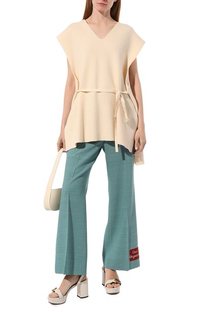 Брюки из шерсти и шелка GUCCI, арт. 622206 ZAD0D, фото 2