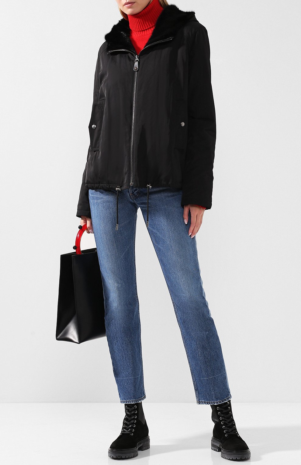 Двусторонний бомбер с отделкой из меха норки YS ARMY PARIS, арт. F529X62NYVC, фото 2