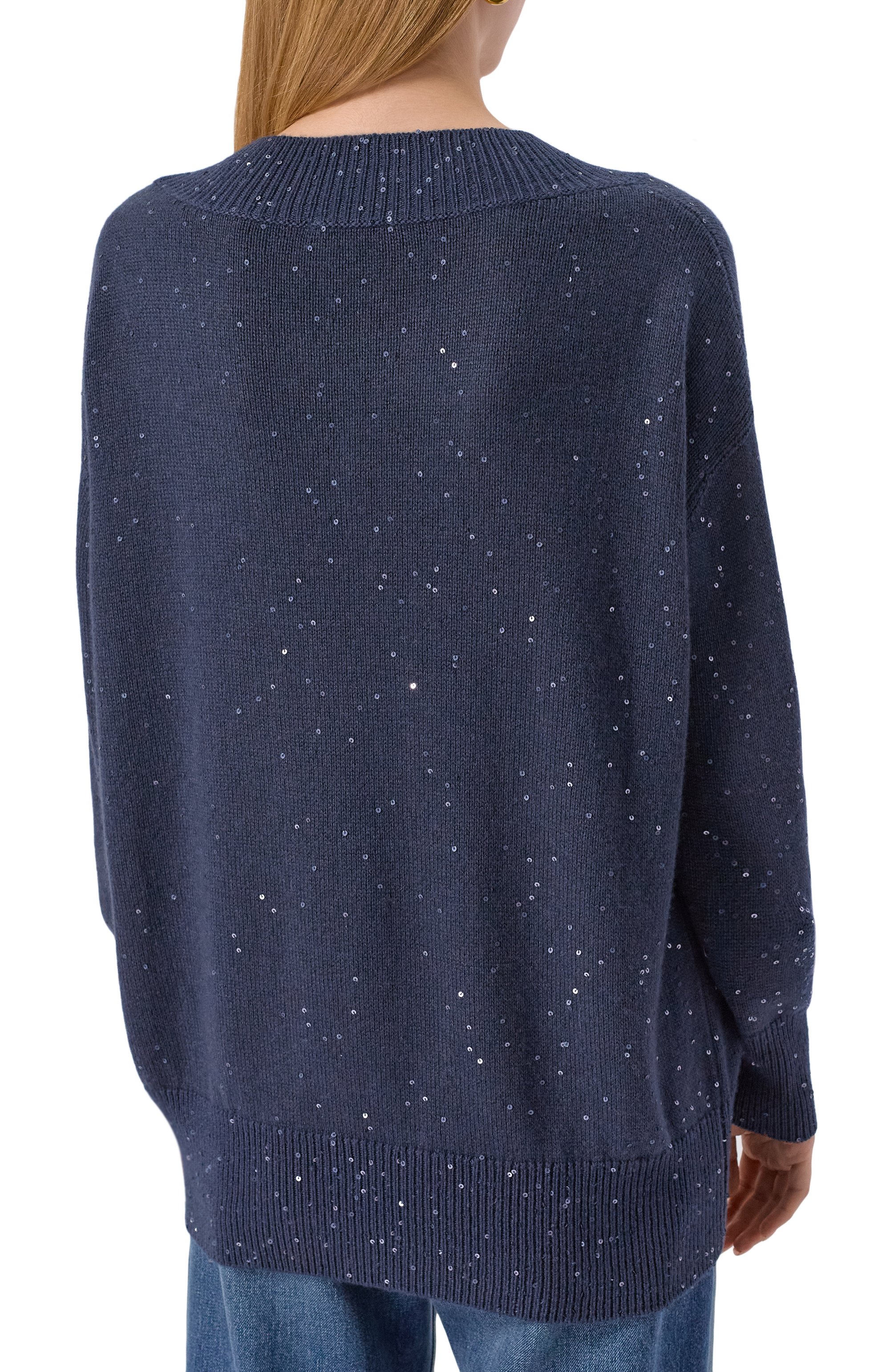 Свитер из кашемира и шелка BRUNELLO CUCINELLI, арт. M73539922, фото 4