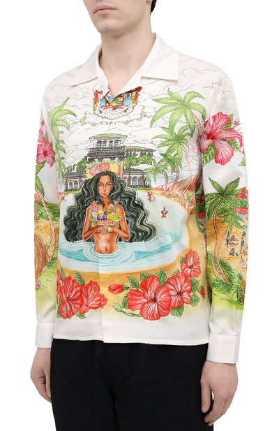 Хлопковая рубашка CASABLANCA, арт. MS21-SH-006 KAMEHAMEA, фото 3