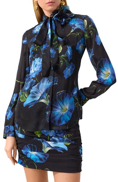 Шелковая блузка DOLCE & GABBANA, арт. F5R65T/IS1SY, фото 3