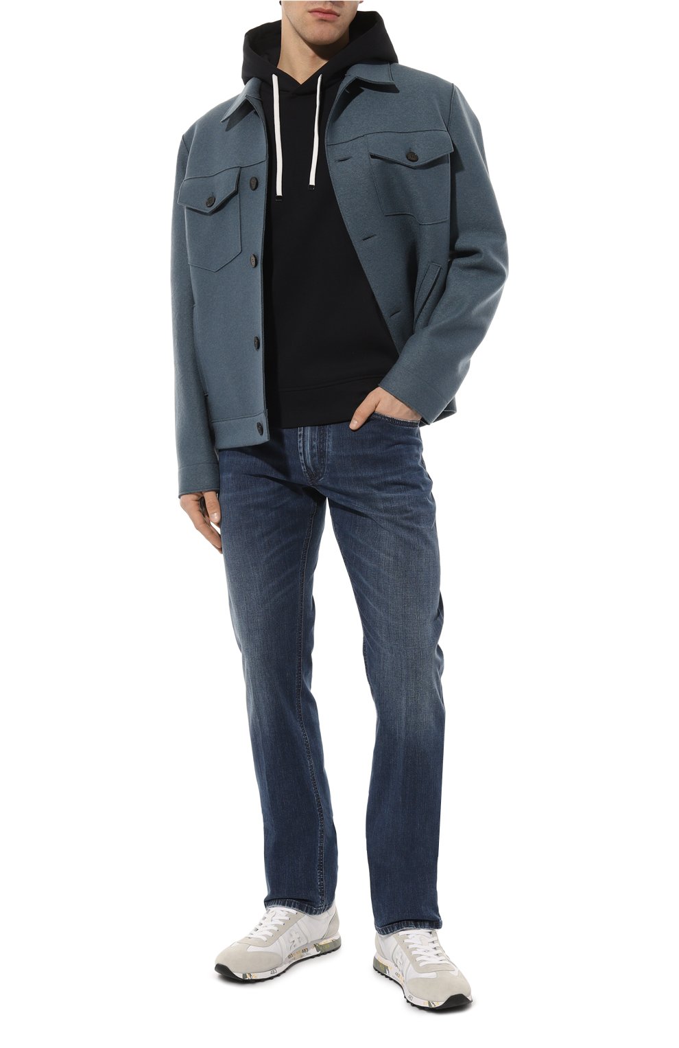 Хлопковое худи EMPORIO ARMANI, арт. 8N1MD0/1JHSZ, фото 2