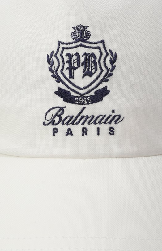 Хлопковая бейсболка Balmain FH0XA232/CG32 Белый  FH0XA232/CG32 Фото 3