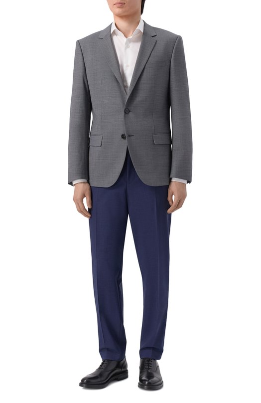 Однобортный пиджак HUGO 50557625 Серый  50557625 Фото 2