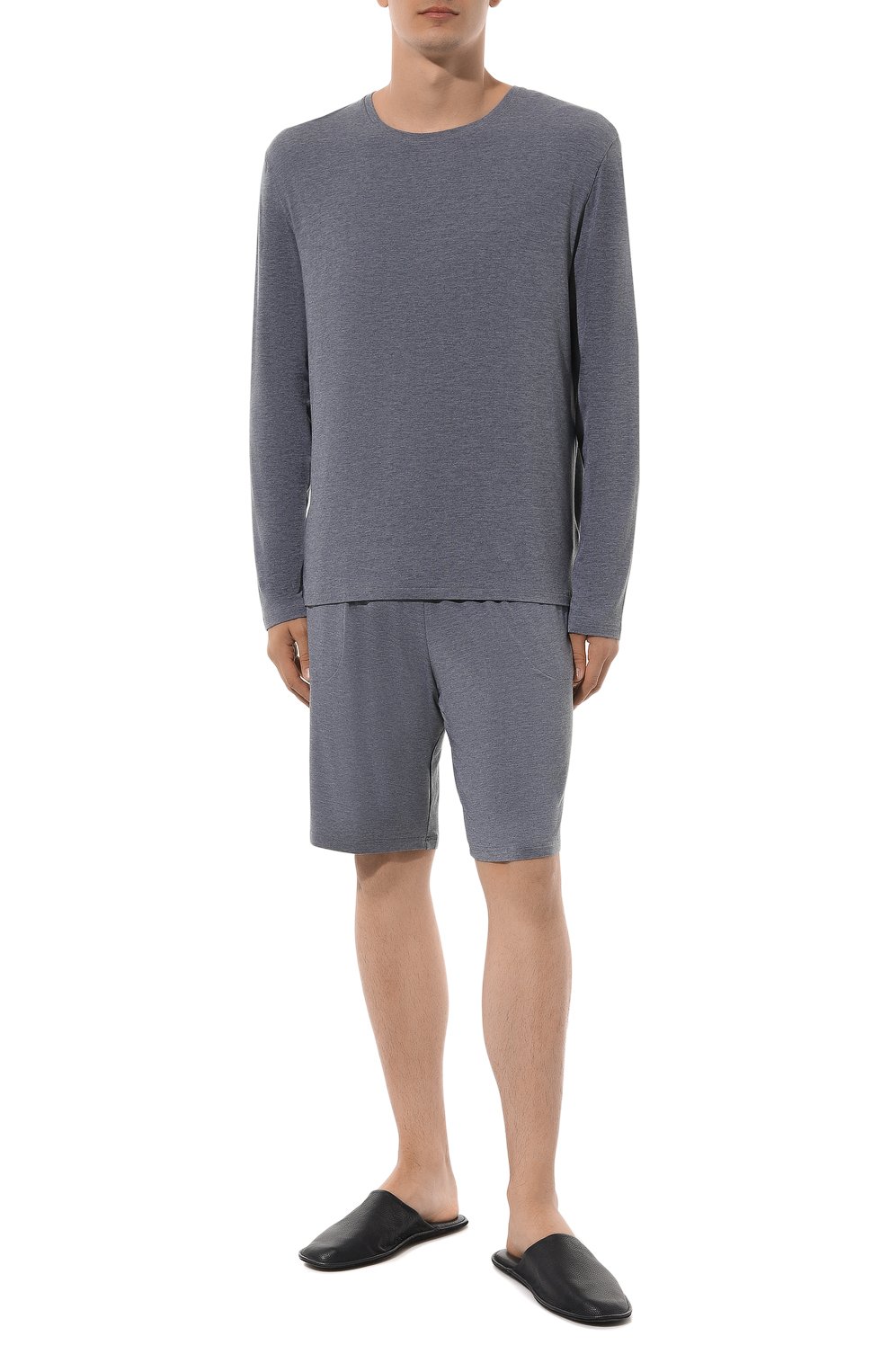 Лонгслив DEREK ROSE серого цвета по цене 23150 руб., арт. 3083-MARL001, фото 2 Лонгслив DEREK ROSE, арт. 3083-MARL001, фото 2