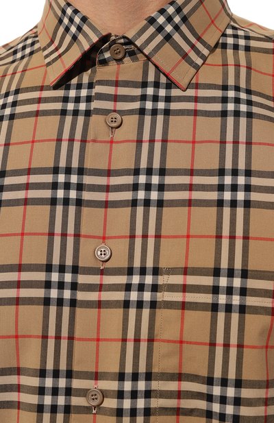 Хлопковая рубашка BURBERRY, арт. 8070582, фото 5