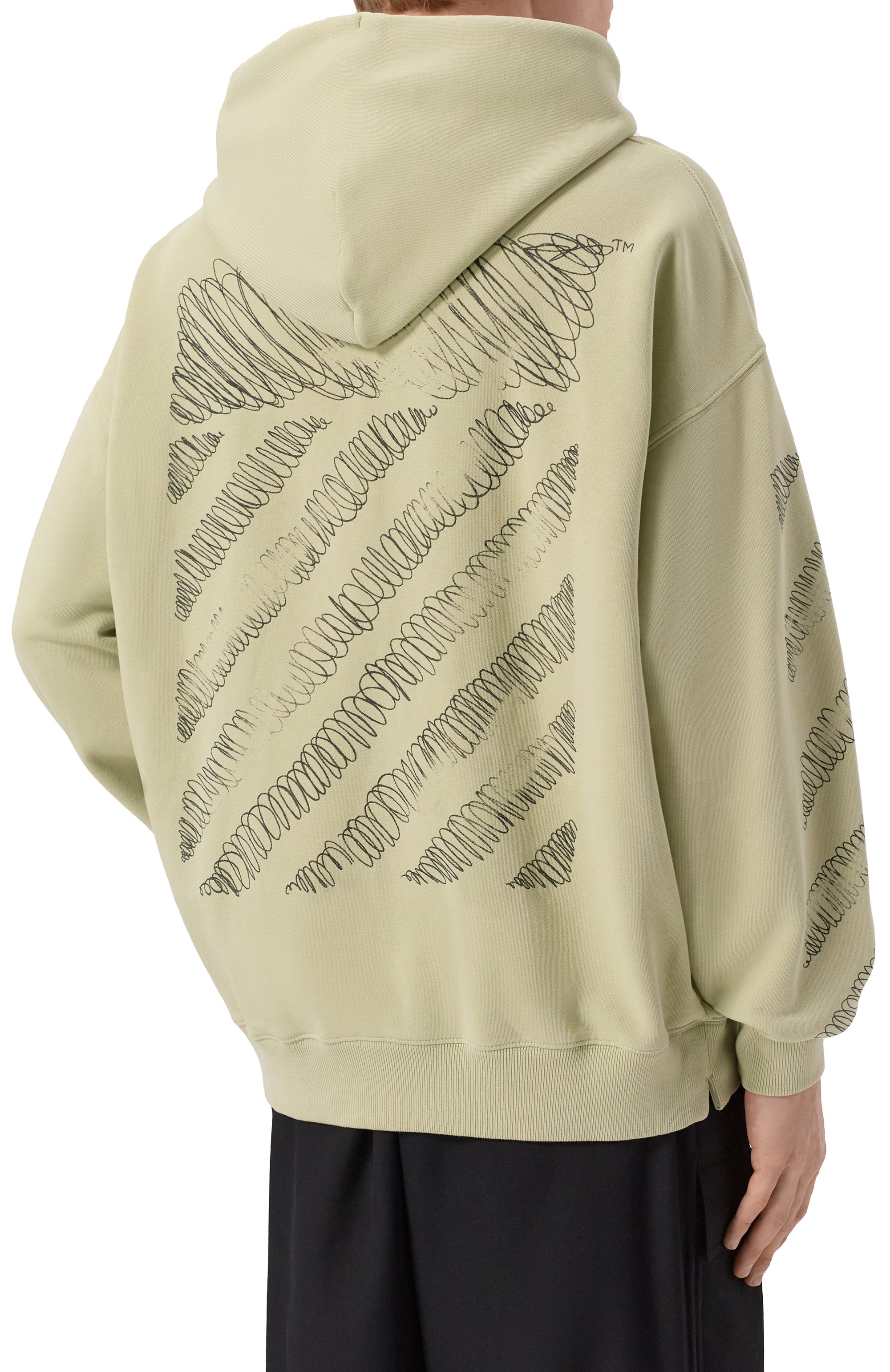 Хлопковое худи OFF-WHITE, арт. 0MBB085F25FLE00R, фото 4