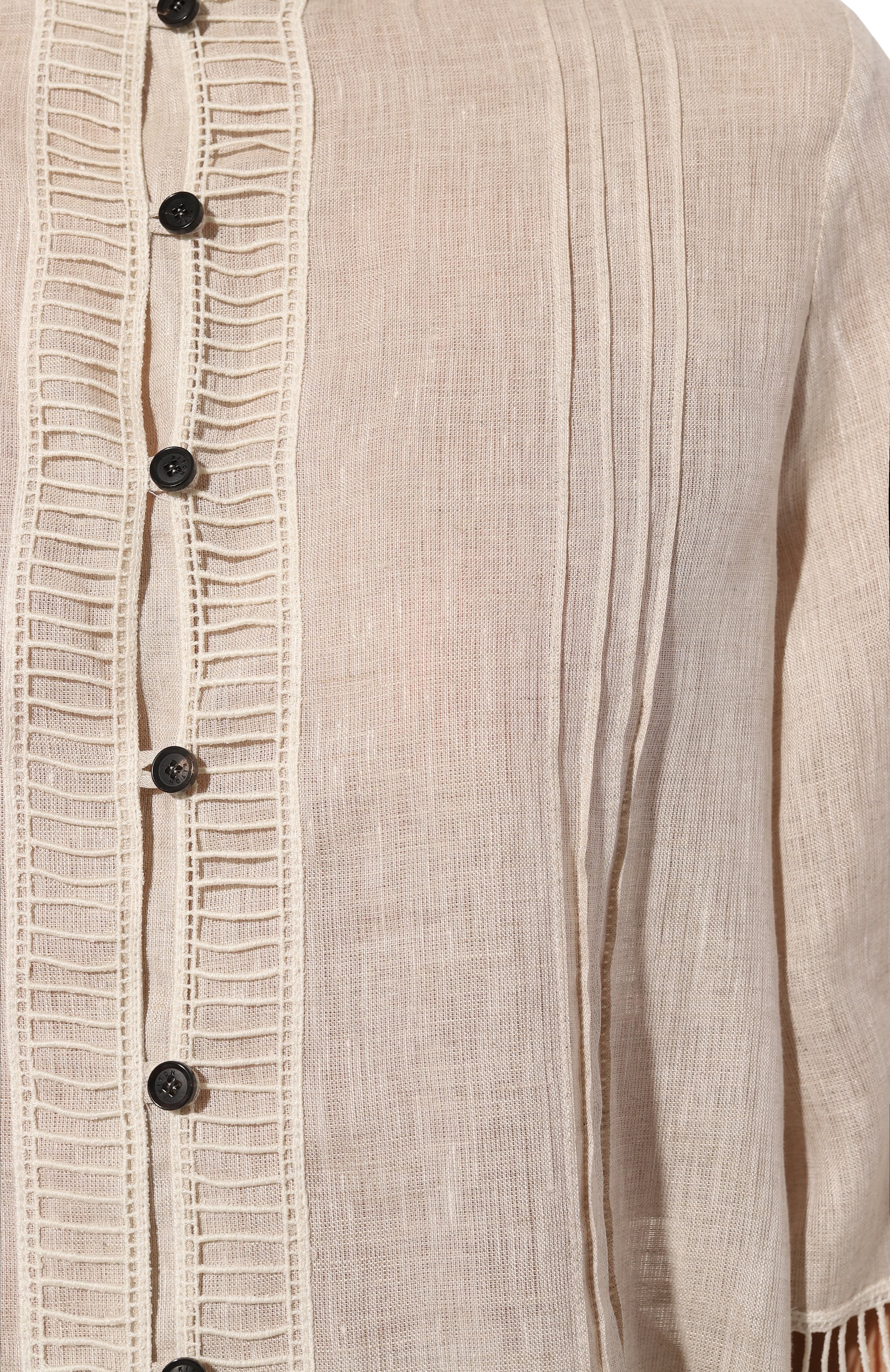 Льняная блузка KITON, арт. D57461H06388, фото 5