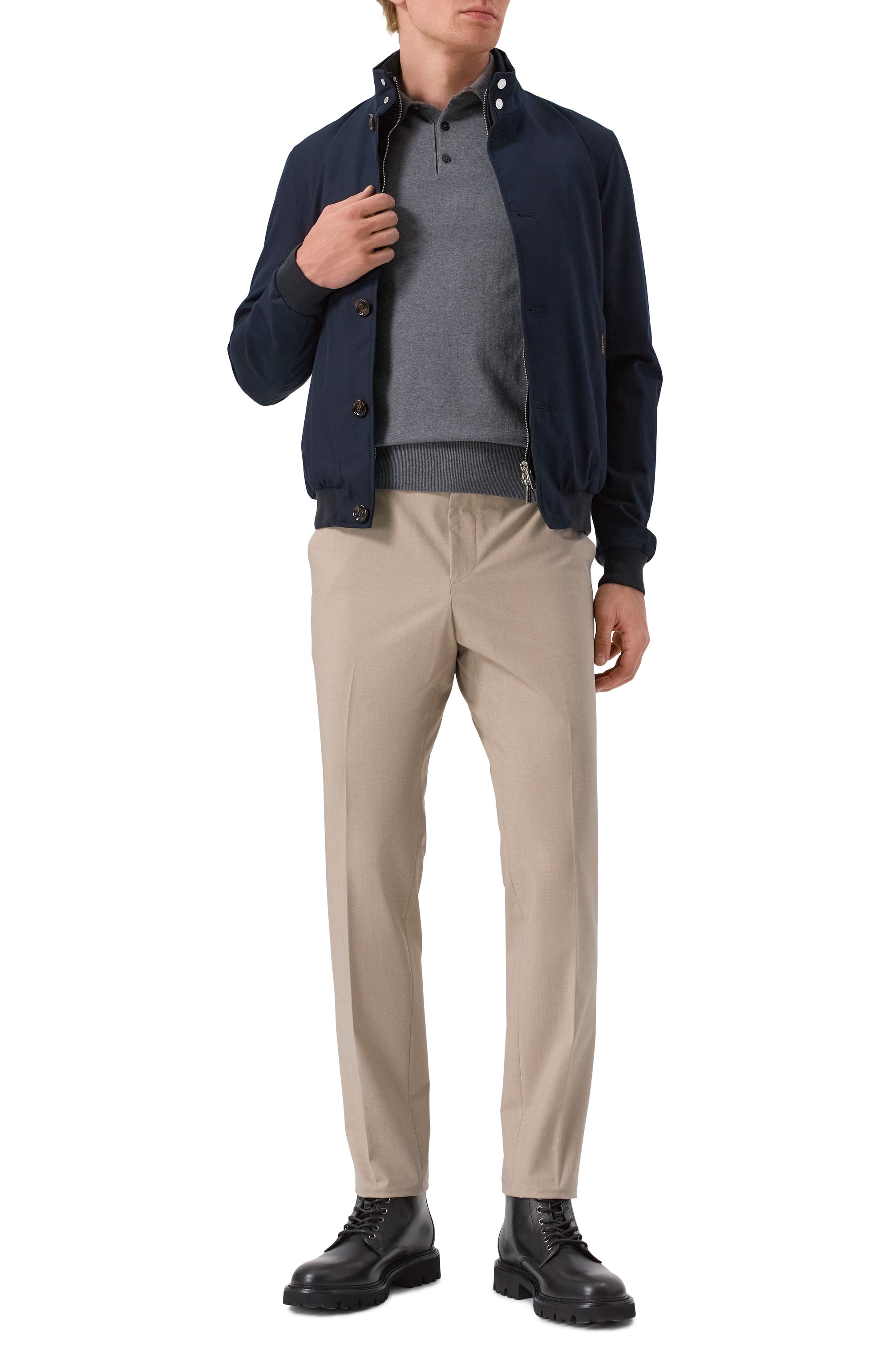 Хлопковое поло BOSS, арт. 50506025, фото 2