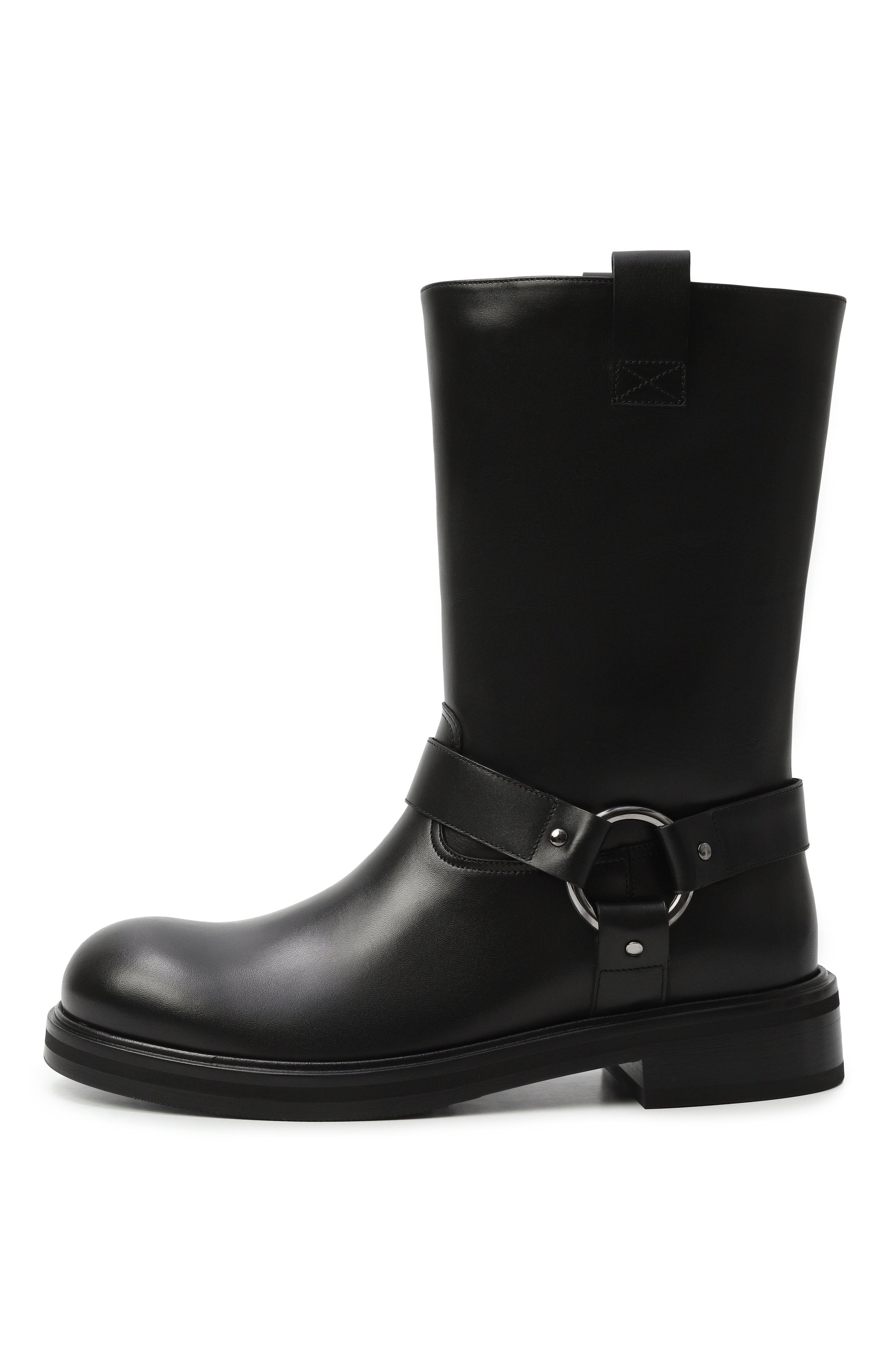 Кожаные сапоги DOLCE & GABBANA черного цвета по цене 182000 руб., арт. A70164/AI448, фото 4 Кожаные сапоги DOLCE & GABBANA, арт. A70164/AI448, фото 4