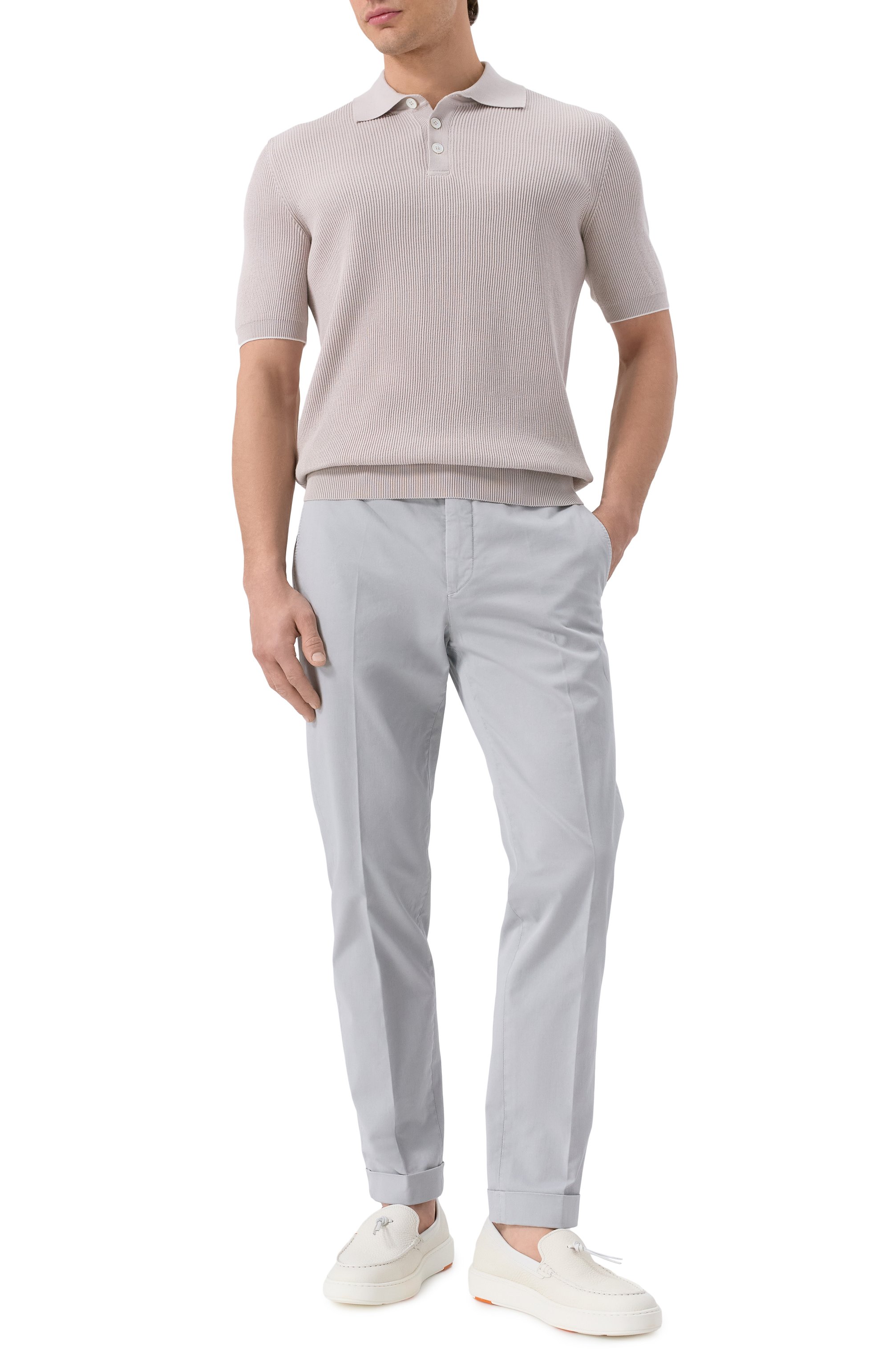 Хлопковое поло BRUNELLO CUCINELLI, арт. M29400005, фото 2