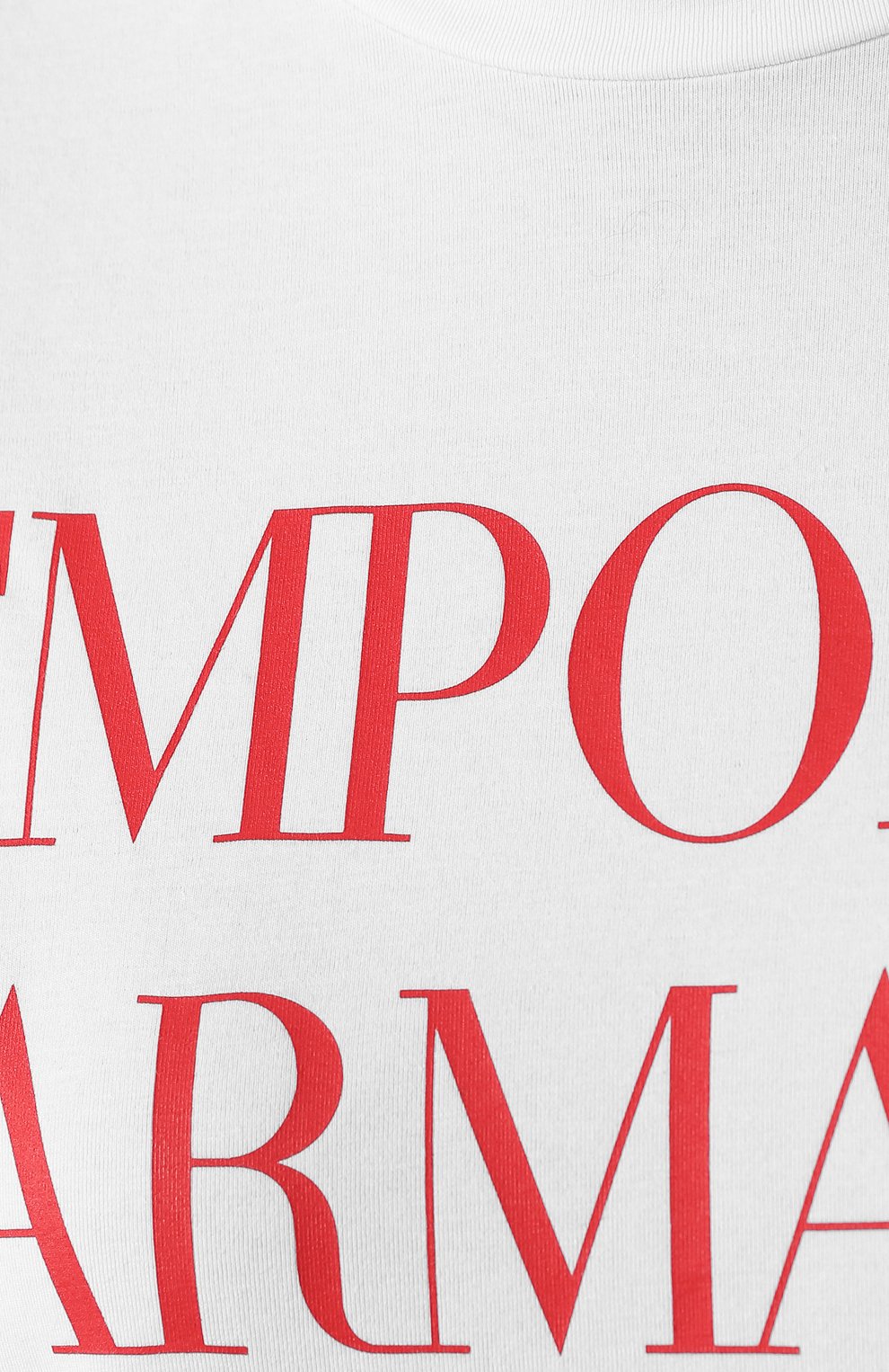 Хлопковая футболка EMPORIO ARMANI белого цвета по цене 11850 руб., арт. 3G2T69/2J07Z, фото 5 Хлопковая футболка EMPORIO ARMANI, арт. 3G2T69/2J07Z, фото 5