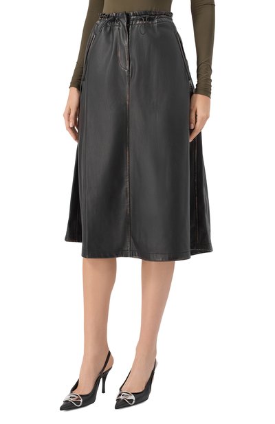 Юбка из экокожи DIESEL, арт. A18387/0LHBE, фото 3