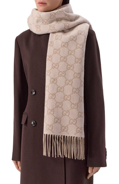 Женский кашемировый шарф GUCCI, арт. 812317/3GAC0