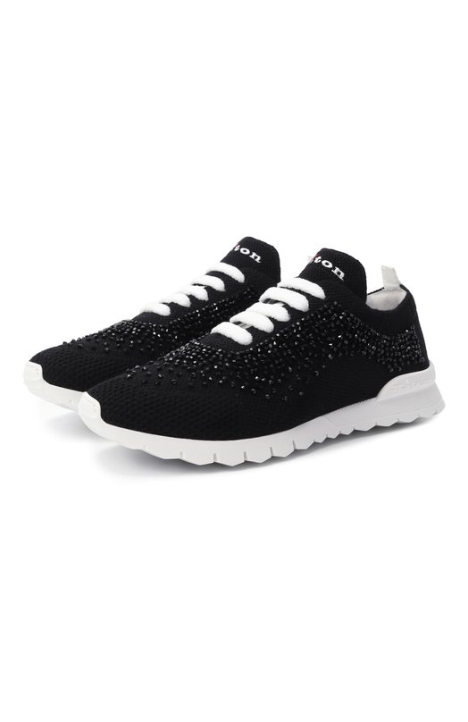Текстильные кроссовки Kiton DSSFITAN0084740 Чёрный DSSFITAN0084740