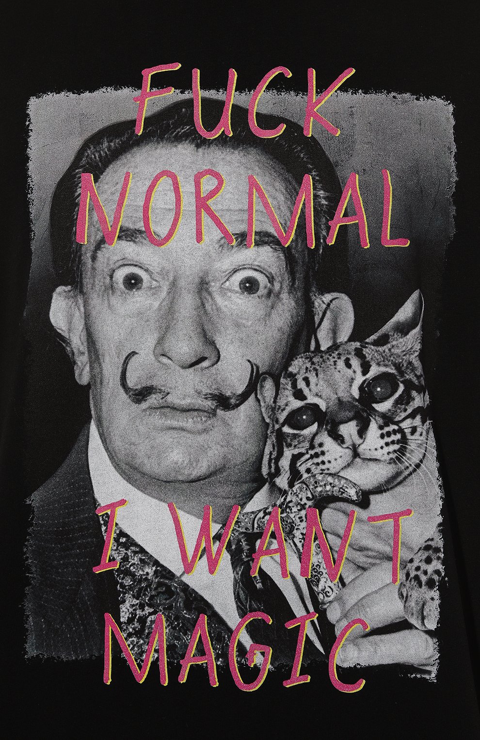 Хлопковая футболка BISIBIGLIO черного цвета по цене 14950 руб., арт. DALI N0RMAL MAGIC, фото 5 Хлопковая футболка BISIBIGLIO, арт. DALI N0RMAL MAGIC, фото 5