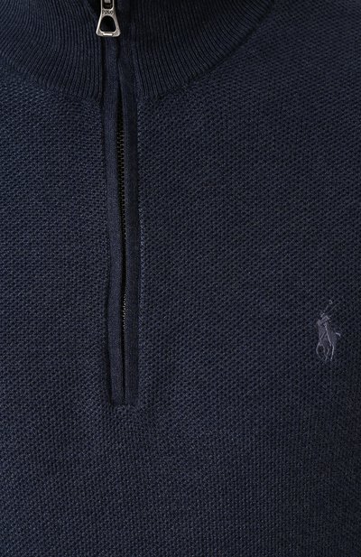 Хлопковый джемпер с воротником на молнии POLO RALPH LAUREN, арт. 710683936, фото 5