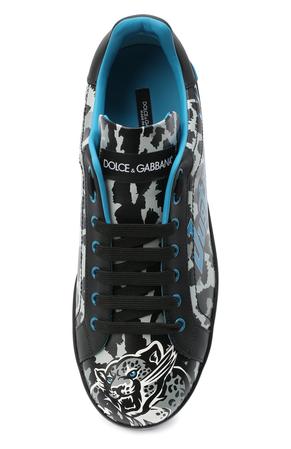 Кожаные кеды portofino DOLCE & GABBANA, арт. CS1772/AX909, фото 5